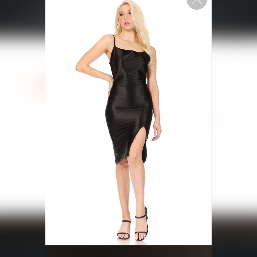 Vibe Sportswear Womens Slip Midi Slit Dress. New With Tags. Size XL.